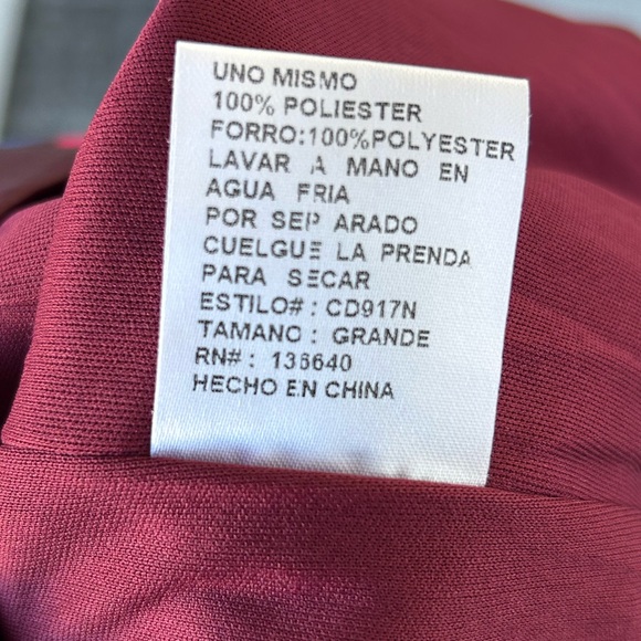 L’Atiste By Amy Colorful Long Sleeve Open Back Faux Wrap Dress Size L - Picture 8 of 8